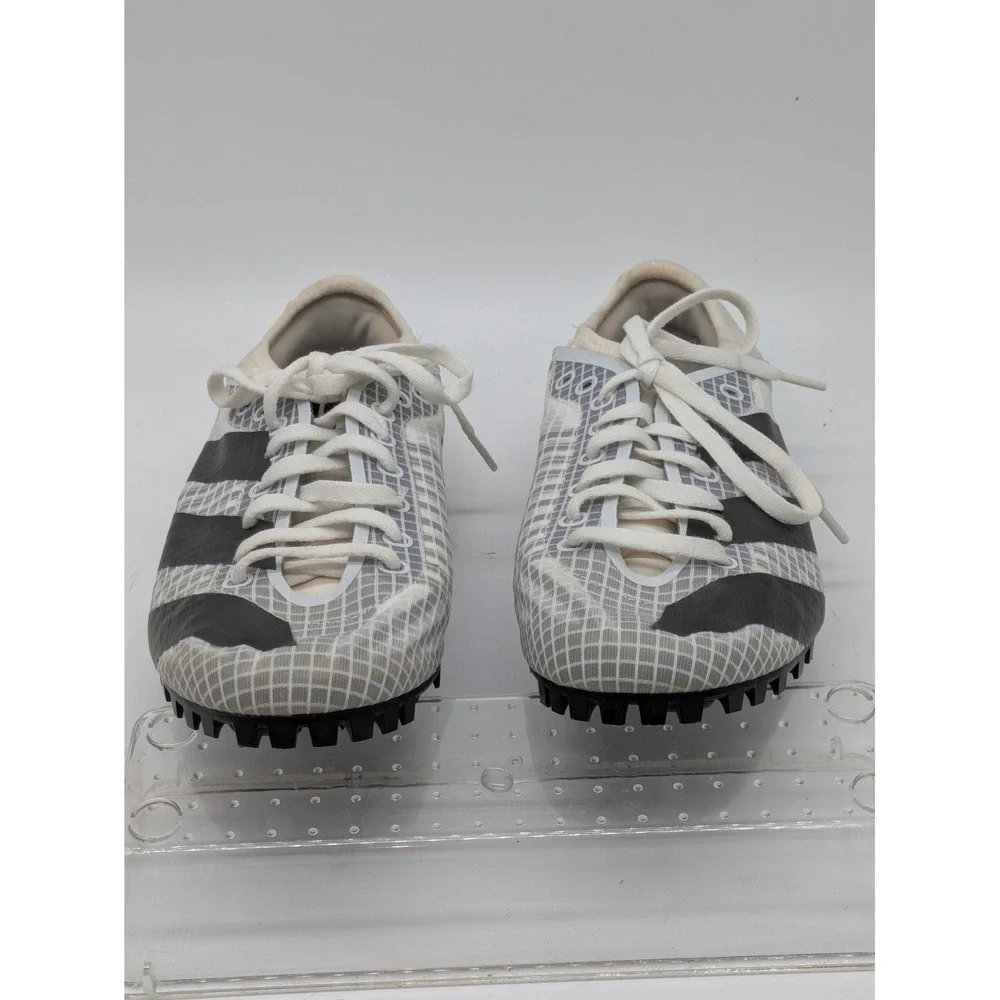 Adidas Sprintstar Track Spikes White Gray Sprint Running Shoes Men's 7